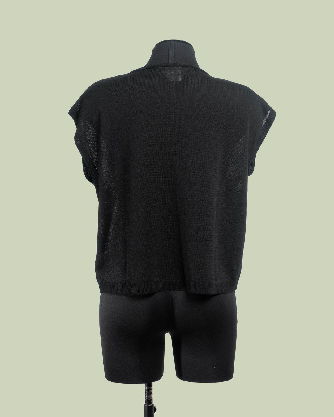 Top in Maglia con Strass a Cascata sulla Spalla – ECO