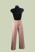 Pantalone a Gamba Larga in Rosa Antico – ECO