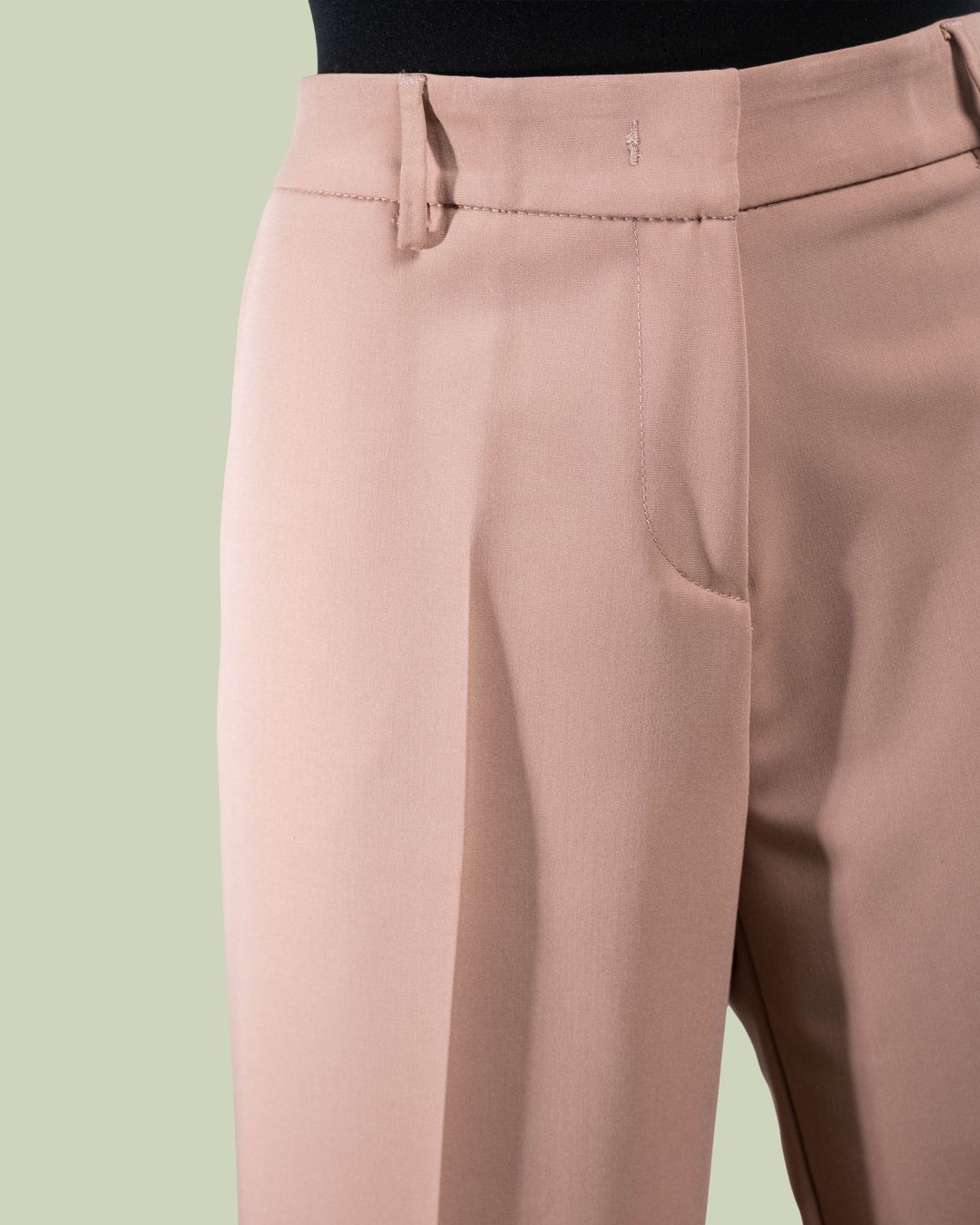 Pantalone a Gamba Larga in Rosa Antico – ECO