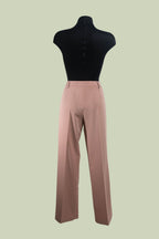 Pantalone a Gamba Larga in Rosa Antico – ECO