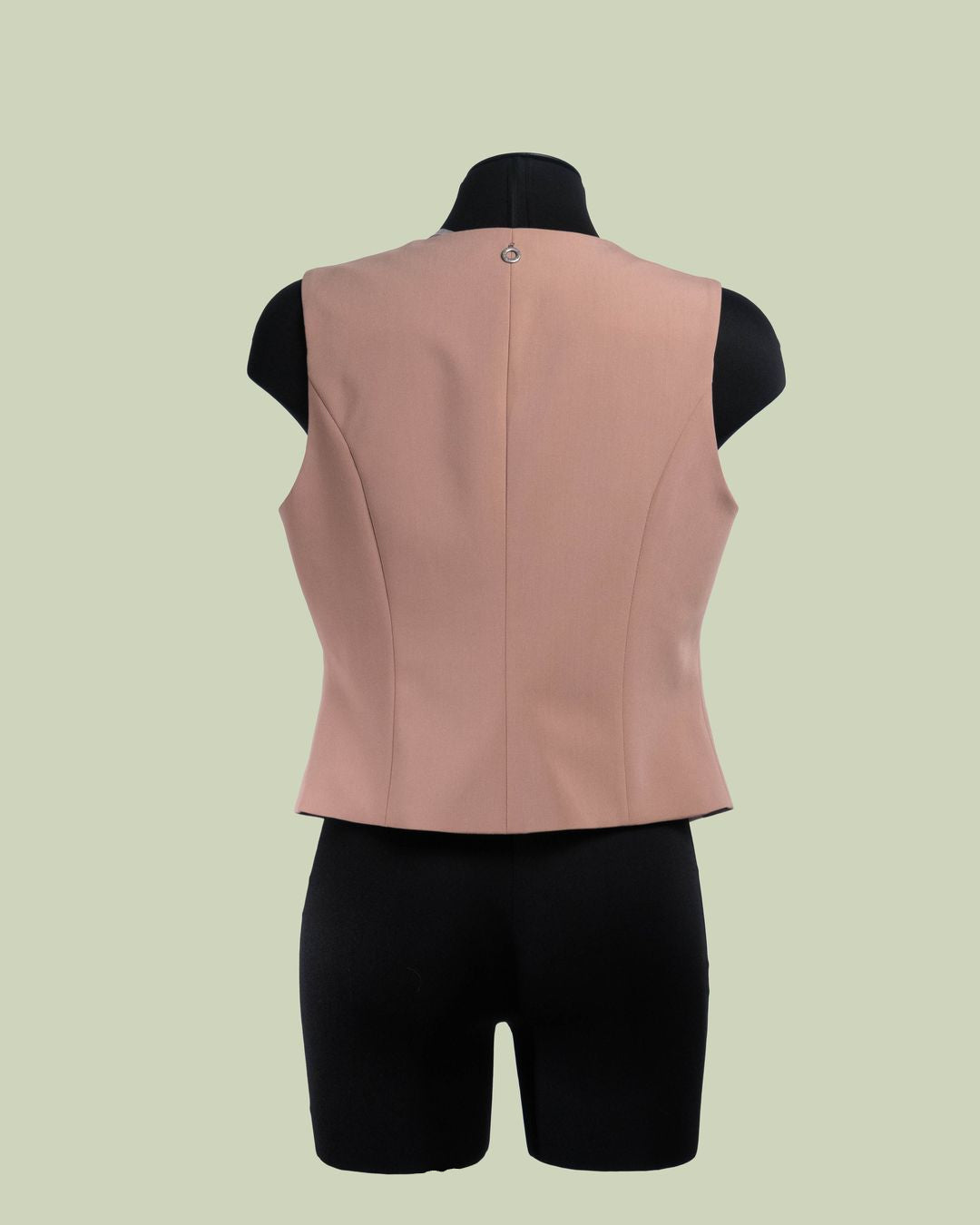 Gilet Sartoriale con Quattro Bottoni in Rosa Antico – ECO