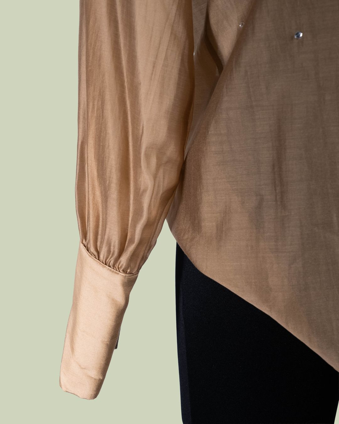 Camicia Semi-trasparente con Pioggia di Strass – ECO