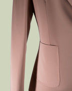 Blazer Monopetto con Vita Segnata in Rosa Antico – ECO