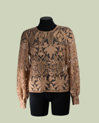 Casacca in Pizzo Guipure con Motivo Floreale e Vegetale – ECO