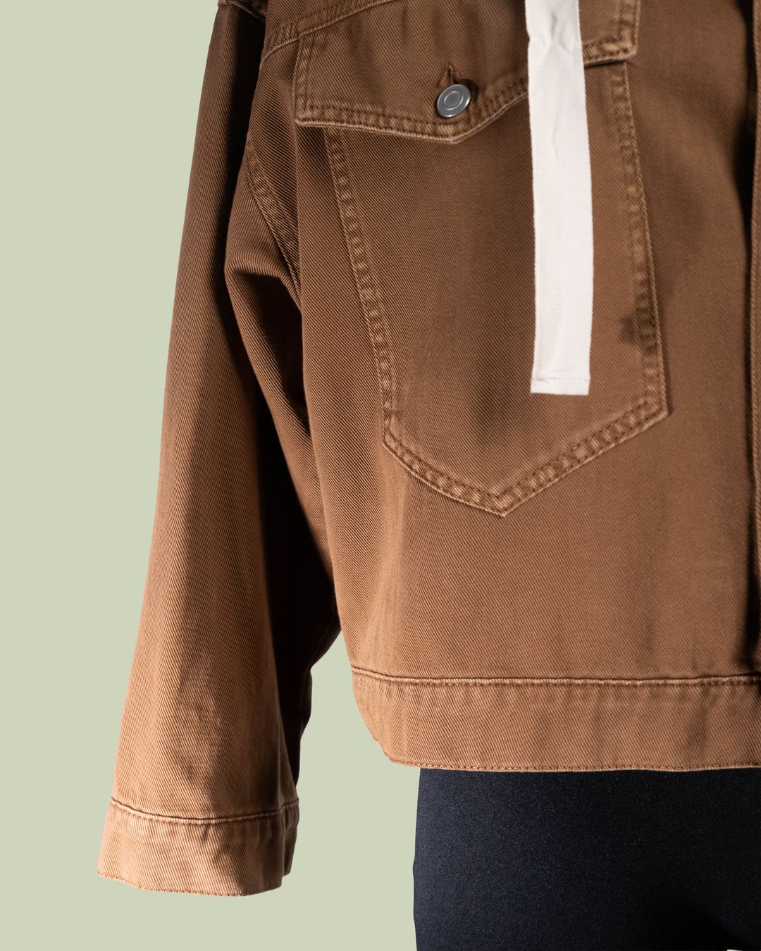 Giubbotto in Cotone con Cappuccio Integrato a Contrasto – ECO