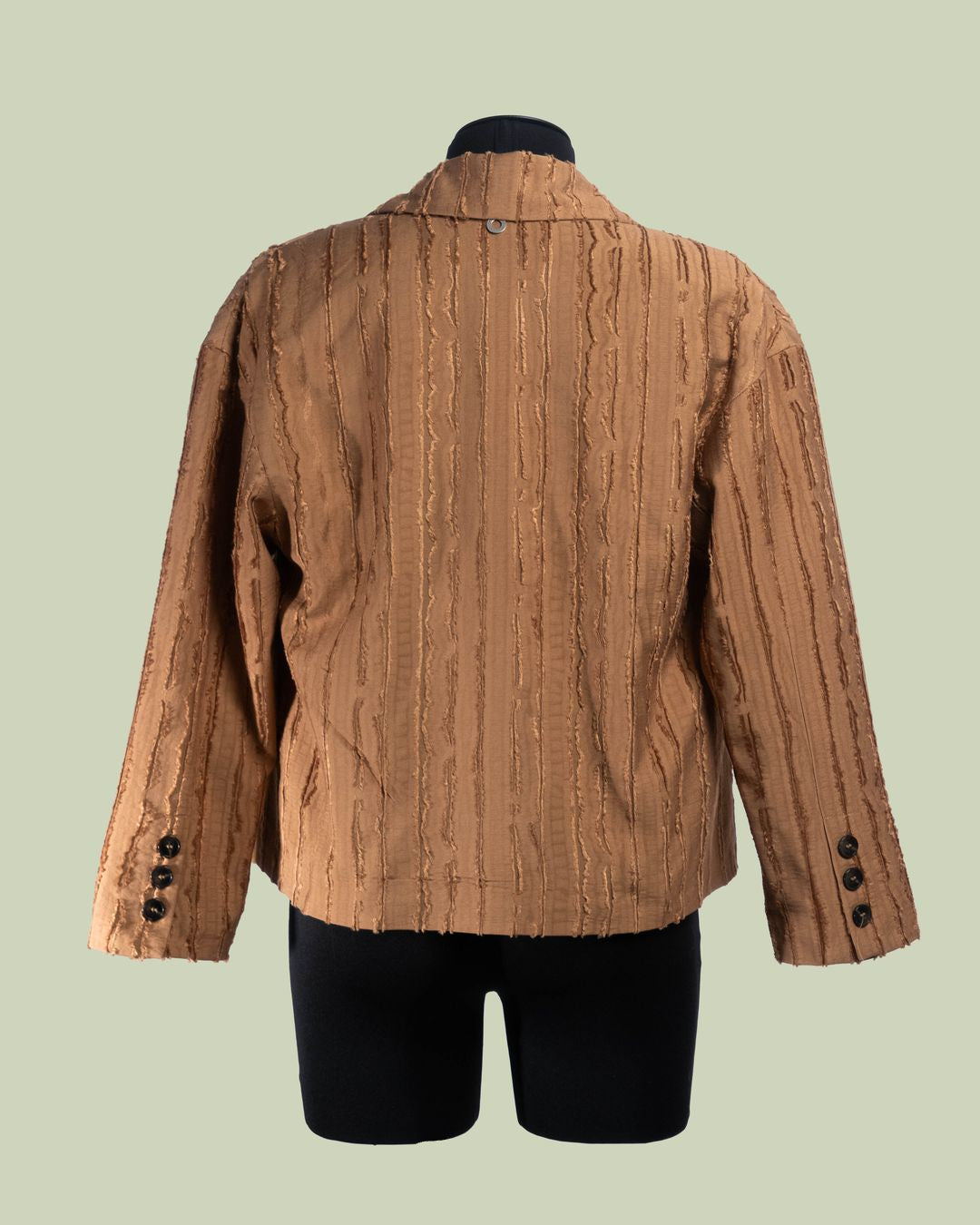 Blazer in Jacquard con Texture Verticale Strutturata – ECO