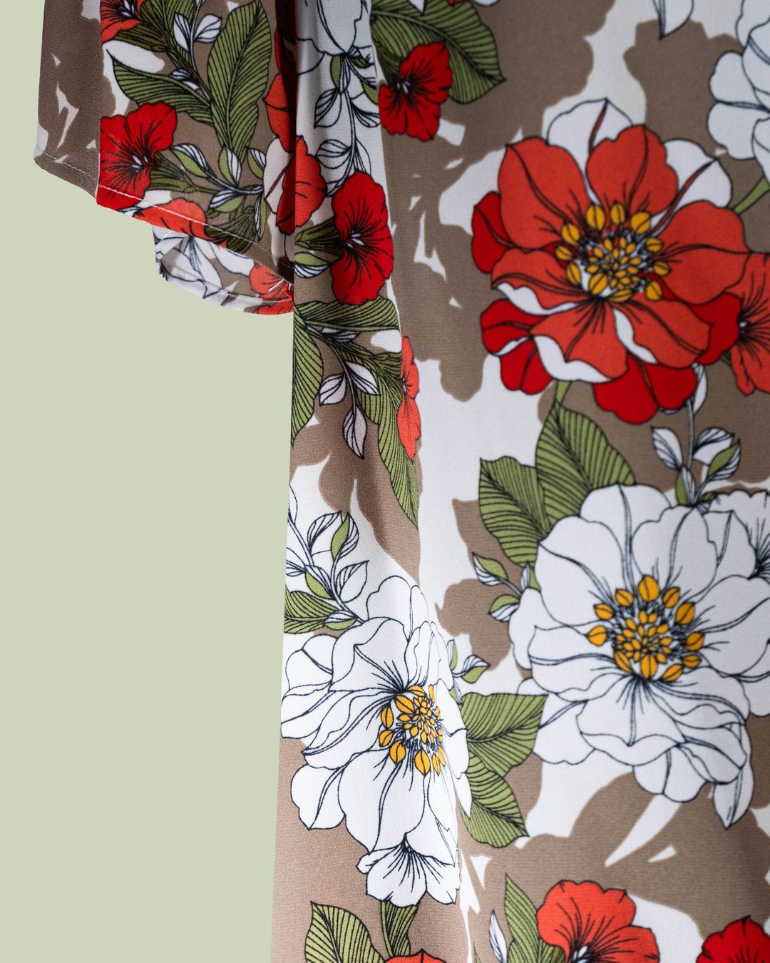 Blusa Off-Shoulder con Stampa Floreale a Grandi Fiori – Talissa