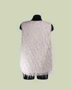 Top con Scollo a V e Superficie Frangée – Talissa