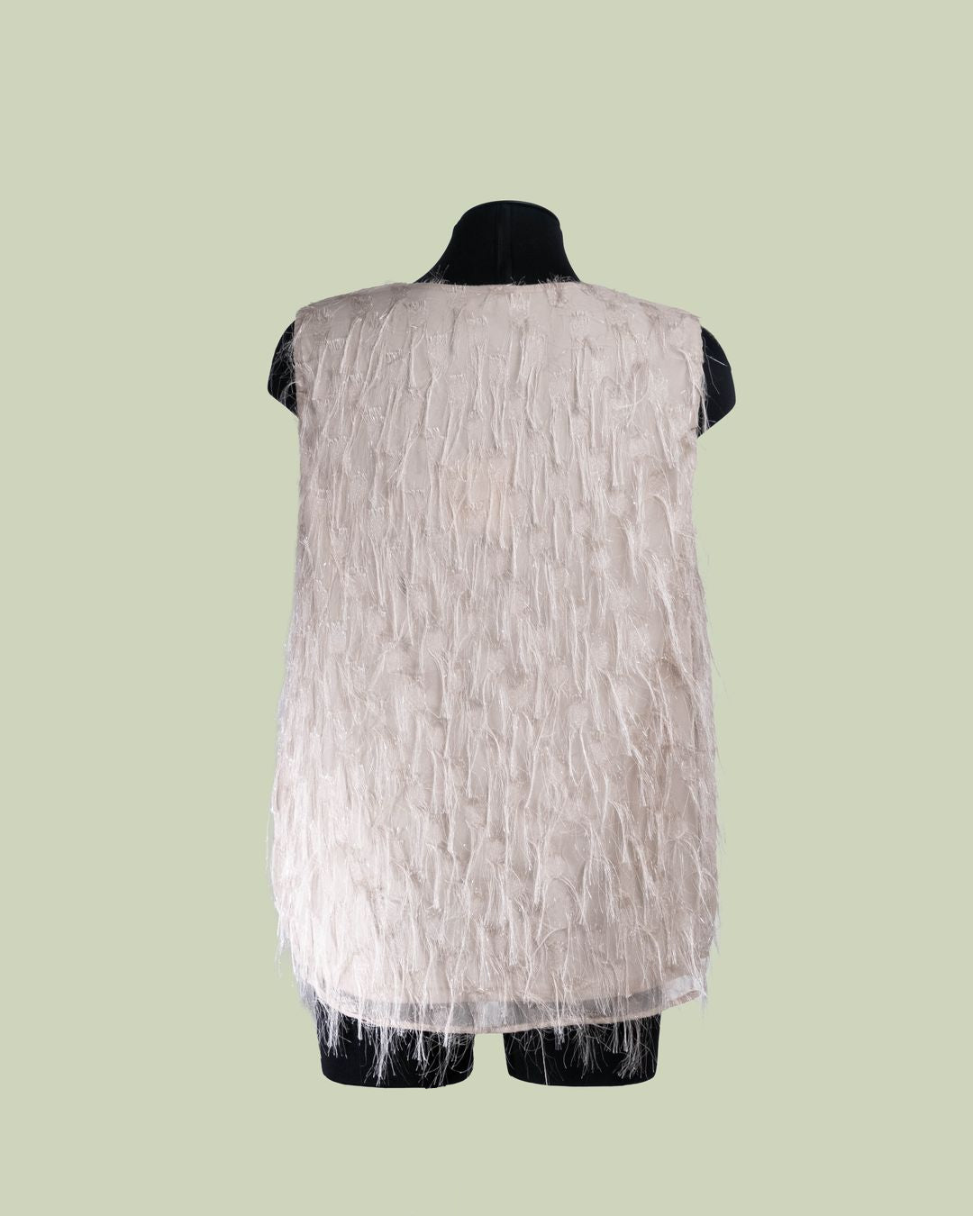 Top con Scollo a V e Superficie Frangée – Talissa