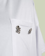 T-shirt Boxy con Taschino e Spille Gioiello – Talissa