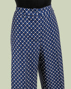 Pantalone a Vita Alta con Fantasia Geometrica – Mimi-Muà
