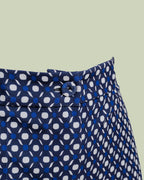 Pantalone a Vita Alta con Fantasia Geometrica – Mimi-Muà