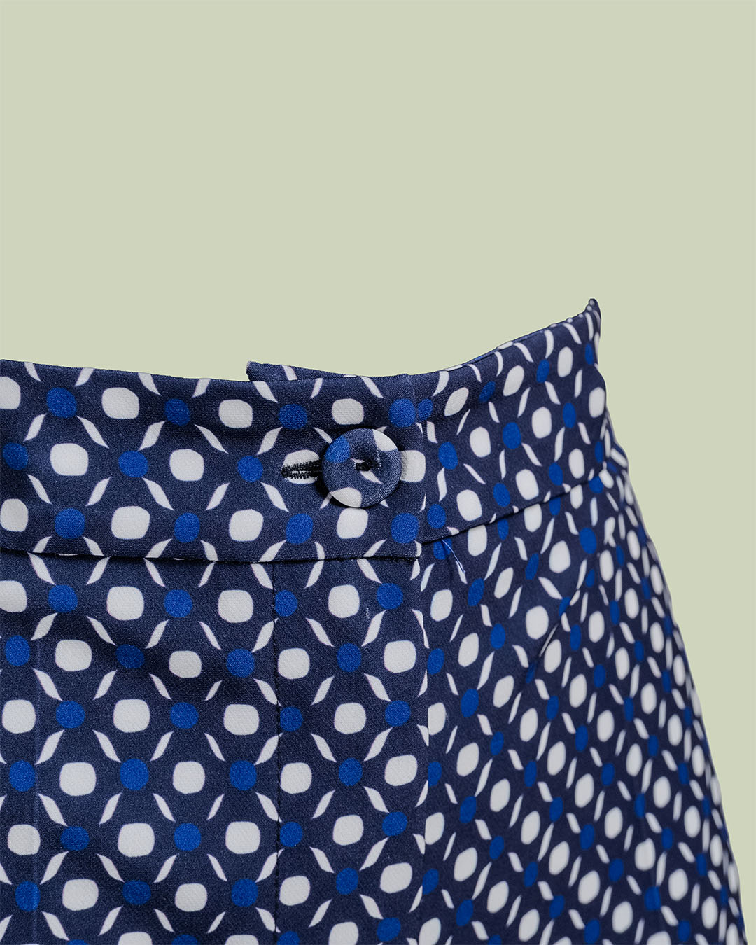 Pantalone a Vita Alta con Fantasia Geometrica – Mimi-Muà