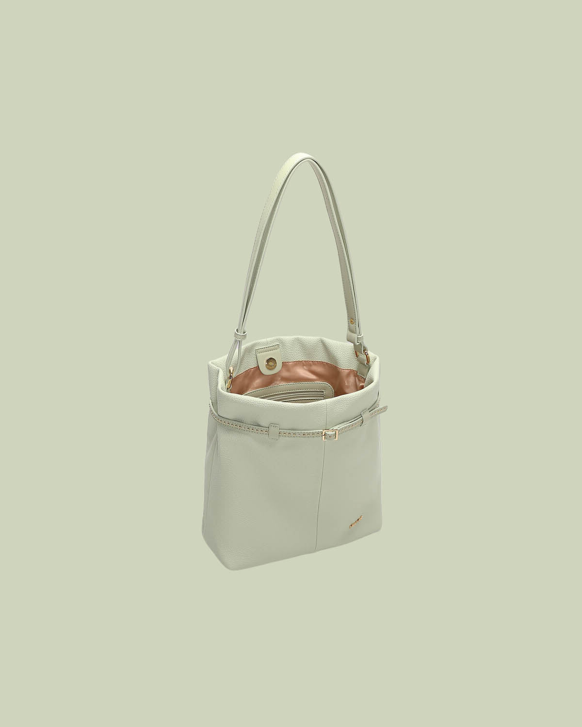 Borsa a Spalla Strutturata con Cintura Borchiata – Mimi-Muà