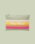Pochette Piatta in Rafia con Righe Multicolor – Mimi-Muà - CICLAMINO