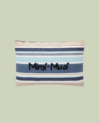 Pochette Piatta in Rafia con Righe Multicolor – Mimi-Muà - VERDE PASTELLO