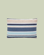 Pochette Piatta in Rafia con Righe Multicolor – Mimi-Muà