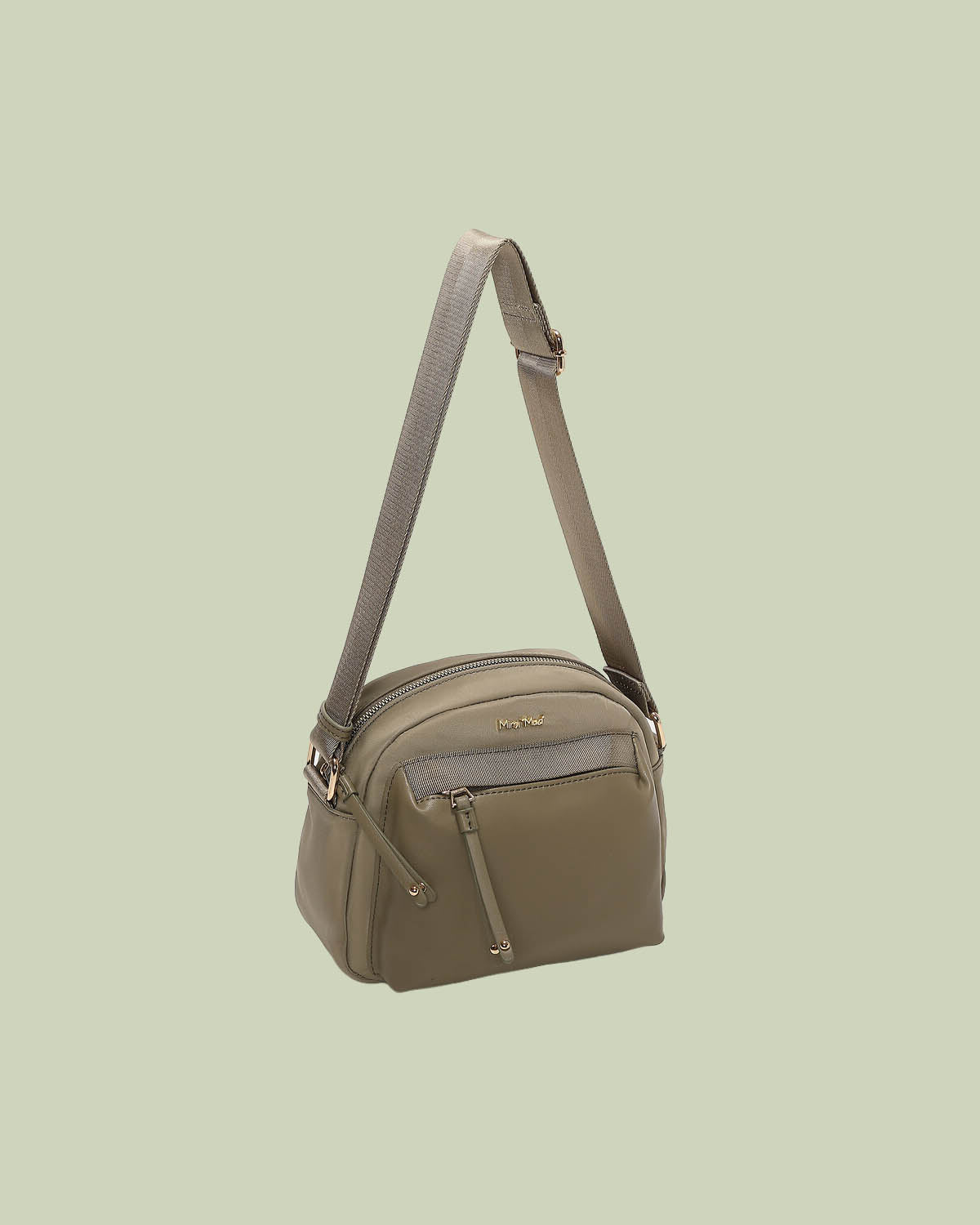 Borsa a Tracolla in Nylon con Tasca Frontale – Mimi-Muà