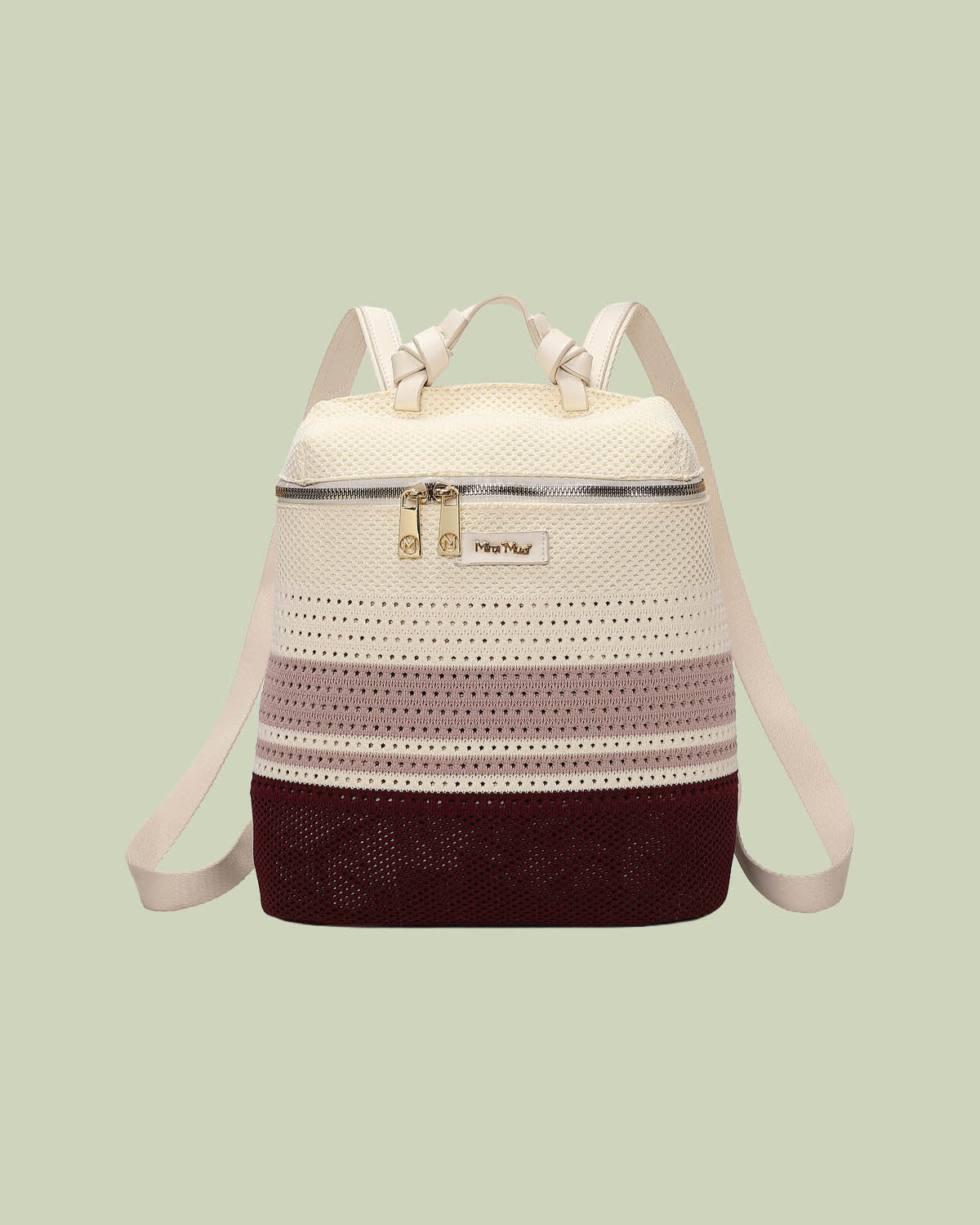 Zaino in Maglia Microforata a Righe Multicolor – Mimi-Muà - VINO