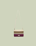 Pochette in Maglia Microforata a Righe Multicolor – Mimi-Muà - CICLAMINO