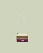 Pochette in Maglia Microforata a Righe Multicolor – Mimi-Muà - CICLAMINO