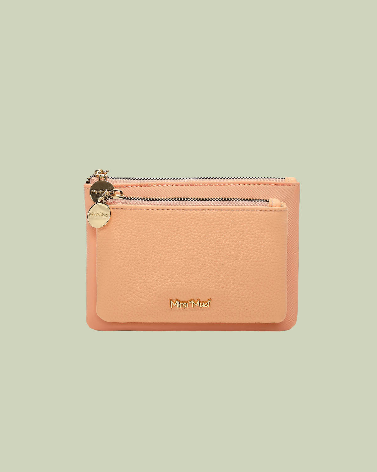 Portamonete Compatto con Doppia Zip e Charm – Mimi-Muà - CORALLO