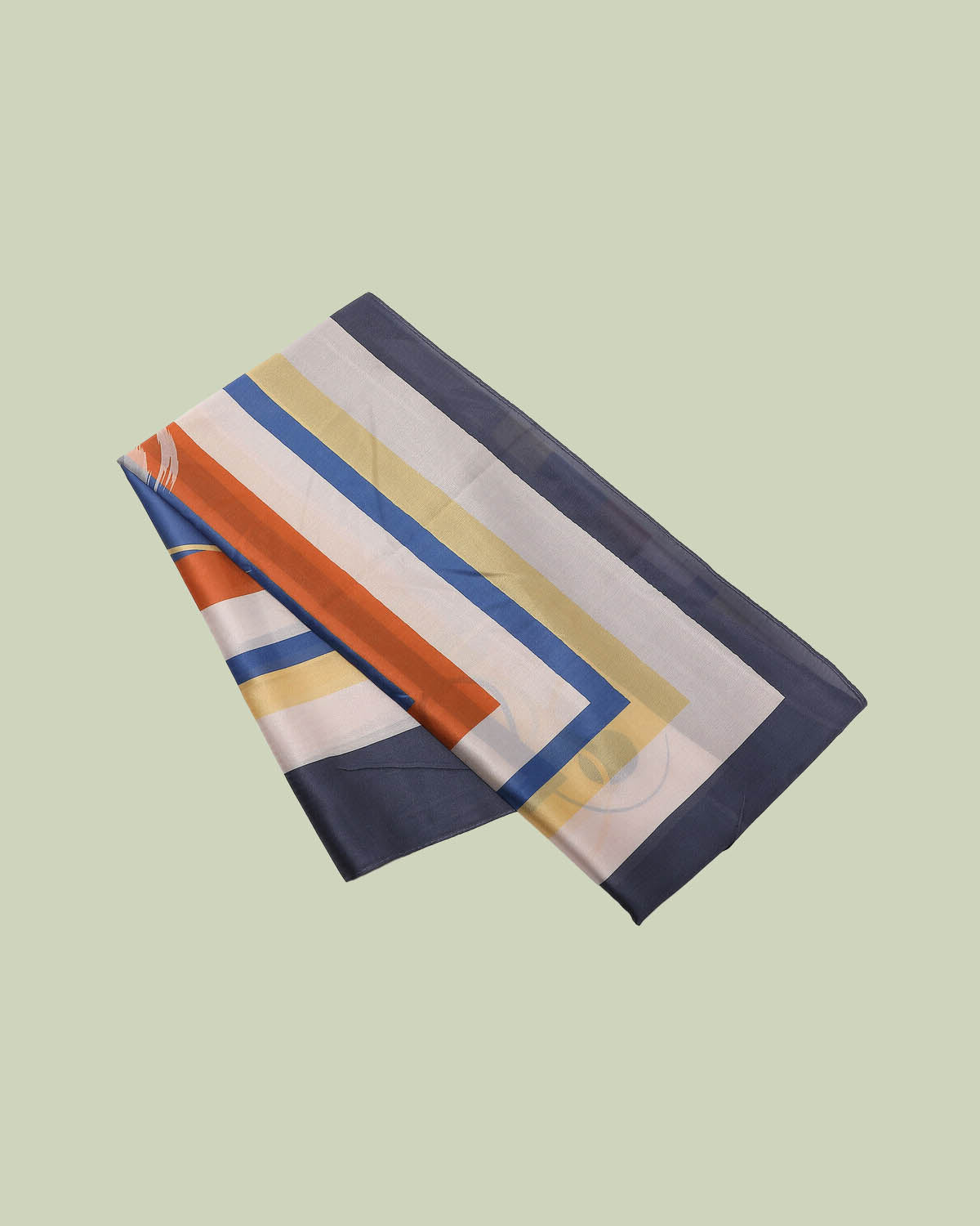 Foulard Quadrato con Cornici Geometriche Multicolor – Mimi-Muà